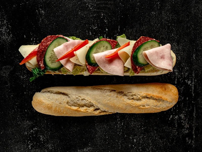 Obložená francouzská bageta